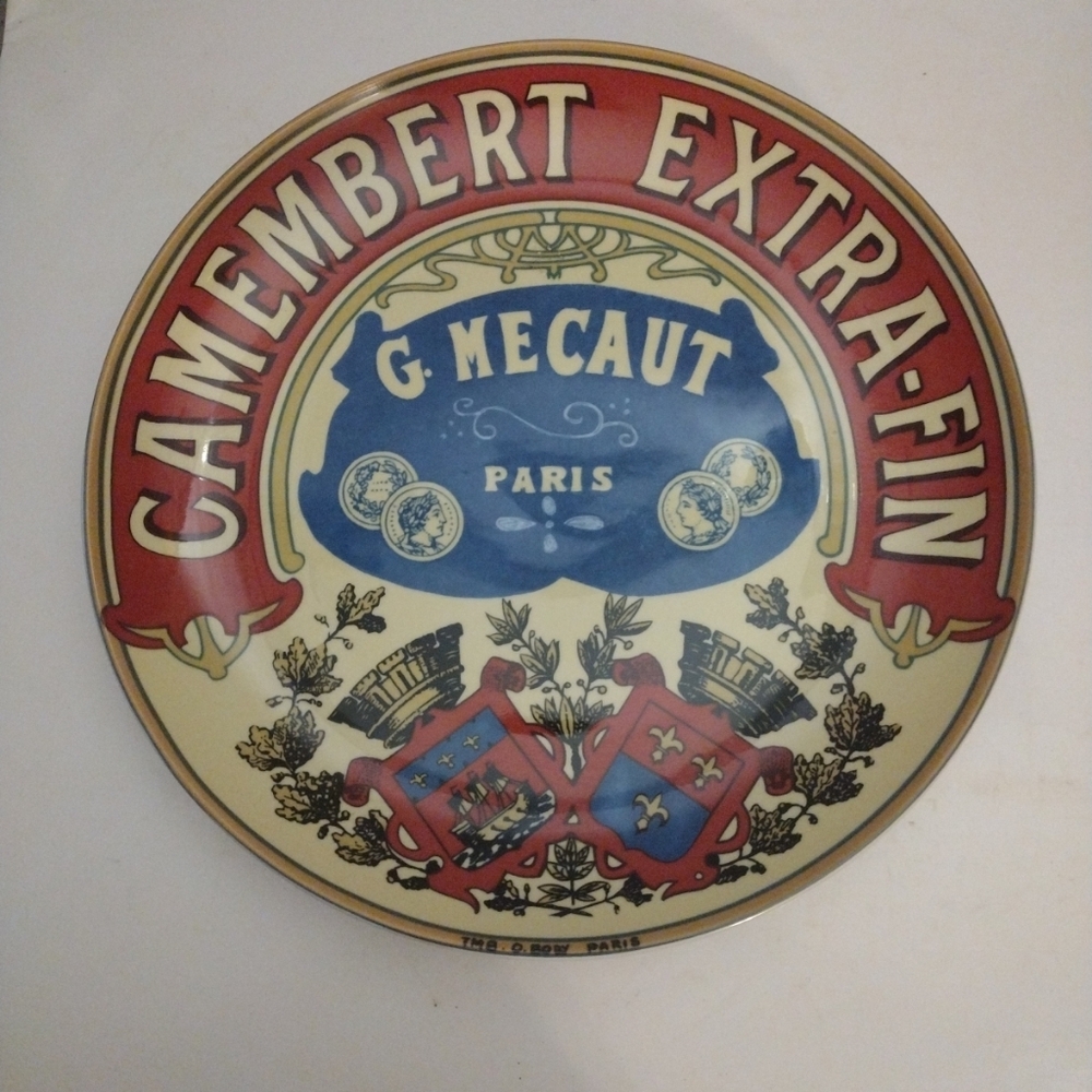 2004 BIA Camembert Extra Fin G. Mecaut Paris Large Plate Cheese Platter 12"
